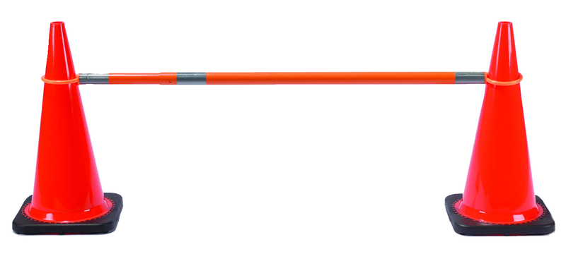 Telescoping Cone Bar Barrier - Industrial Tool & Supply
