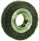 6" Diameter - 2" Arbor Hole - Crimped Steel Wire Straight Wheel - Industrial Tool & Supply