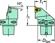 C6 266RFGZ45065-22 CoroThread® 266 Coromant Capto® Toolholder - Industrial Tool & Supply