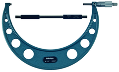 9 - 10'' Measuring Range - .0001 Graduation - Ratchet Thimble - Carbide Face - Outside Micrometer - Industrial Tool & Supply