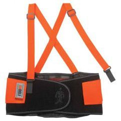 100HV S ORANGE HI-VIS BACK SUPPORT - Industrial Tool & Supply