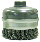 4" Diameter - Banded Knot Steel Wire Cup Wheel - Industrial Tool & Supply