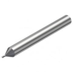 R216.32-00630-AE06G 1620 0.6mm 2 FL Solid Carbide End Mill - Corner Radius w/Cylindrical Shank - Industrial Tool & Supply