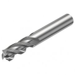 R216.33-06040-AC13U H10F 6mm 3 FL Solid Carbide End Mill - Corner chamfer w/Cylindrical Shank - Industrial Tool & Supply