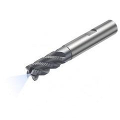R215.34C20040-DC38K 1640 20mm 4 FL Solid Carbide End Mill - Corner Radius w/Cylindrical - Neck Shank - Industrial Tool & Supply