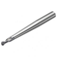 R216.42-12030-AP12G 1610 12mm 2 FL Solid Carbide Ball Nose End Mill w/Cylindrical Shank - Industrial Tool & Supply
