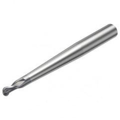 R216.42-10030-AP10G 1610 10mm 2 FL Solid Carbide Ball Nose End Mill w/Cylindrical Shank - Industrial Tool & Supply