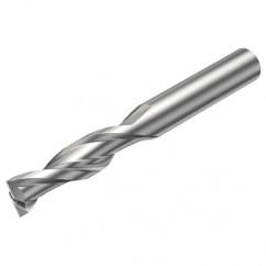 2P160-0800-NA H10F 8mm FL Straight Center Cut w/Cylindrical Shank - Industrial Tool & Supply