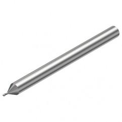 2P211-0050-PC 1620 0.5mm FL Straight Center Cut w/Cylindrical with Neck Shank - Industrial Tool & Supply