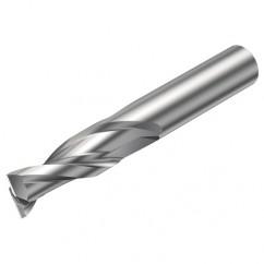 2P232-0500-NA H10F 5mm FL Straight Center Cut w/Cylindrical Shank - Industrial Tool & Supply