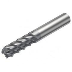 R215.H4-12050DAC04H 1610 12mm 4 FL Solid Carbide high feed End Mill w/Cylindrical Shank - Industrial Tool & Supply