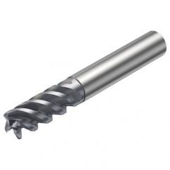 R216.24-12050CCC26P 1620 12mm 4 FL Solid Carbide End Mill - Corner Radius w/Cylindrical - Neck Shank - Industrial Tool & Supply