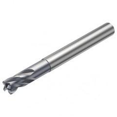 R216.24-10030BAJ10G 1610 10mm 4 FL Solid Carbide End Mill - Corner Radius w/Cylindrical Shank - Industrial Tool & Supply