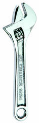 2-1/16" Opening - 18" OAL - Chrome Adjustable Wrench - Polished Head - Industrial Tool & Supply