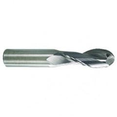 1/4 TuffCut AL 2 Fl Ctr Cut Ball Al End Mill - Industrial Tool & Supply
