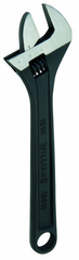 2-7/16" Opening - 24" OAL - Black Adjustable Wrench - Polished Head - Industrial Tool & Supply