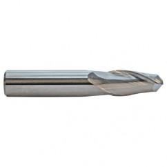 0.5mm TuffCut GP Std. Length 2 Fl Ball Nose Center Cutting End Mill - Industrial Tool & Supply