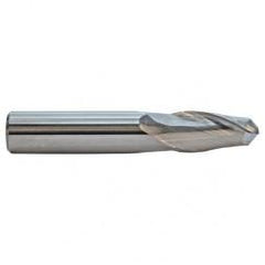 0.8mm TuffCut GP Std. Length 2 Fl Ball Nose Center Cutting End Mill - Industrial Tool & Supply