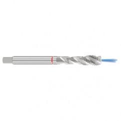 M14x2.0 6H 3-Flute Cobalt Red Ring Semi-Bottoming 40 degree Spiral Flute Tap-Bright - Industrial Tool & Supply