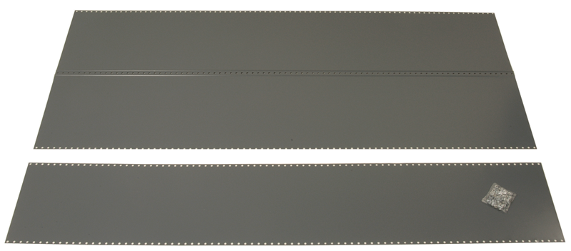 48 x 12 x 85'' - Steel Panel Kit for UltraCap Shelving Add-On Unit (Gray) - Industrial Tool & Supply