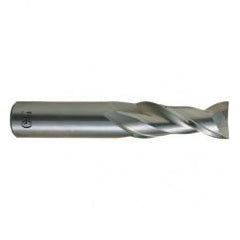 3/16 Dia. x 2 Overall Length 2-Flute .020 C/R Solid Carbide SE End Mill-Round Shank-Center Cutting-Uncoated - Industrial Tool & Supply