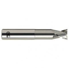 1/2 Dia. x 4 Overall Length 2-Flute Square End Solid Carbide SE End Mill-Round Shank-Center Cutting-Uncoated - Industrial Tool & Supply