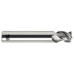 3/8 Dia. x 2-1/2 Overall Length 3-Flute Square End Solid Carbide SE End Mill-Round Shank-Center Cutting-Uncoated - Industrial Tool & Supply