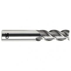 5/8 Dia. x 3-1/2 Overall Length 3-Flute Square End Solid Carbide SE End Mill-Round Shank-Center Cutting-Uncoated - Industrial Tool & Supply