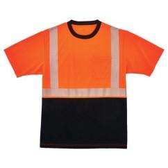 8280BK L ORG/BLK FRONT PERF T-SHIRT - Industrial Tool & Supply