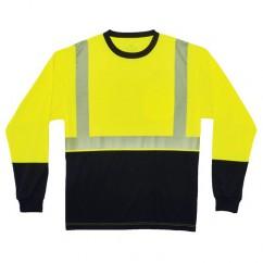 8281BK 5XL LIM/BLK LG SLV T-SHIRT - Industrial Tool & Supply