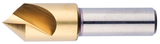 1-1/4" Size-1/2 Shank-60°-HSS Single Flute Countersink - Industrial Tool & Supply