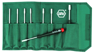 8 Piece - 2.5mm - 6mm - Precision Metric Nut Driver Set in Canvas Pouch - Industrial Tool & Supply