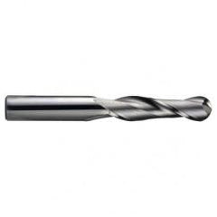 5/8" Dia. - 3" OAL - Ball Nose SE TiCN Carbide End Mill - 2 FL - Industrial Tool & Supply