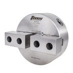 2-Jaw Precision Forged Steel Body Scroll Chuck with Two-Piece Hard Reversible Jaws, 12" - Industrial Tool & Supply