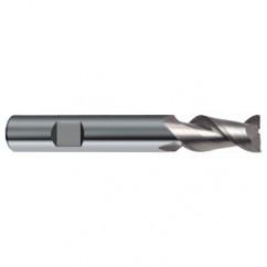 14mm Dia. - 83mm OAL - 45° Helix Bright Carbide End Mill - 2 FL - Industrial Tool & Supply