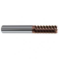 1/2" Dia. - 3" OAL - 45° Helix Nano-SI Carbide End Mill - 6 FL - Industrial Tool & Supply