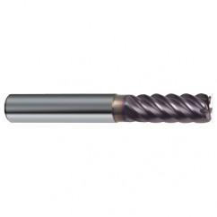 5/8" Dia. - 3-1/2" OAL - 45° Helix Firex Carbide End Mill - 6 FL - Industrial Tool & Supply