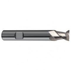 14mm Dia. - 75mm OAL - 45° Helix Bright Carbide End Mill - 2 FL - Industrial Tool & Supply
