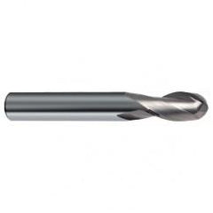 1/16" Dia. - 1-1/2" OAL - 30 Helix Bright CBD Ball Nose EM - 2 FL - Industrial Tool & Supply