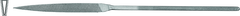 5-1/2" Escapement File, Knife, Cut 4 - Industrial Tool & Supply