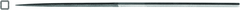 5-1/2" Escapement File, 65mm Square, Cut 8 - Industrial Tool & Supply