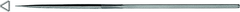 5-1/2" Escapement File, Three-Square, Cut 6 - Industrial Tool & Supply