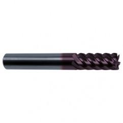 5/16" Dia. - 2-1/2" OAL - 45° Helix Firex Carbide End Mill - 6 FL - Industrial Tool & Supply