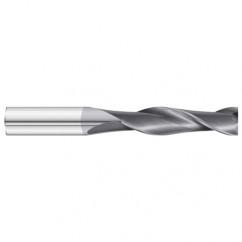 1/4 Dia. x 6 Overall Length 2-Flute Square End Solid Carbide SE End Mill-Round Shank-Center Cut-TiAlN - Industrial Tool & Supply