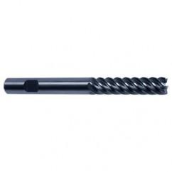 16mm Dia. - 150mm OAL - 45° Helix Bright Carbide End Mill - 6 FL - Industrial Tool & Supply
