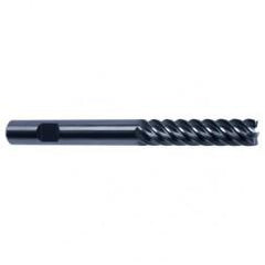 10mm Dia. - 100mm OAL - 45° Helix Bright Carbide End Mill - 6 FL - Industrial Tool & Supply