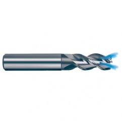 16mm Dia. - 92mm OAL - 45° Helix Bright Carbide End Mill - 3 FL - Industrial Tool & Supply