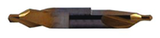 #8 x 3-1/2 OAL 60° HSS Combined Drill & Countersink-TiN Coated - Industrial Tool & Supply
