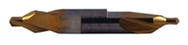 #15 x 2-3/4 OAL 60° HSS Combined Drill & Countersink-TiN Coated - Industrial Tool & Supply