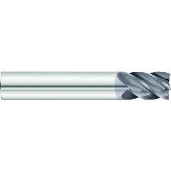 5/16 x 5/16 x 7/8 x 2-1/2 OAL .060 C/R 5 Flute Carbide End Mill - Round Shank-AlCrN Coated - Industrial Tool & Supply